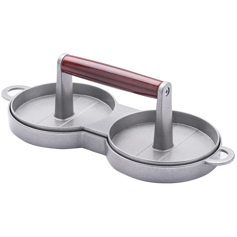Presă pentru burger din aliaj de aluminiu cu scară de măsură, unealtă de modelare a chiftițelor pentru producție în loturi