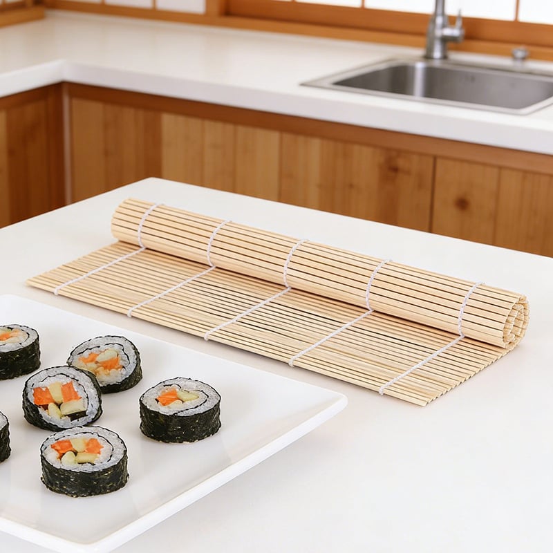 Set de instrumente pentru sushi cu role din bambus