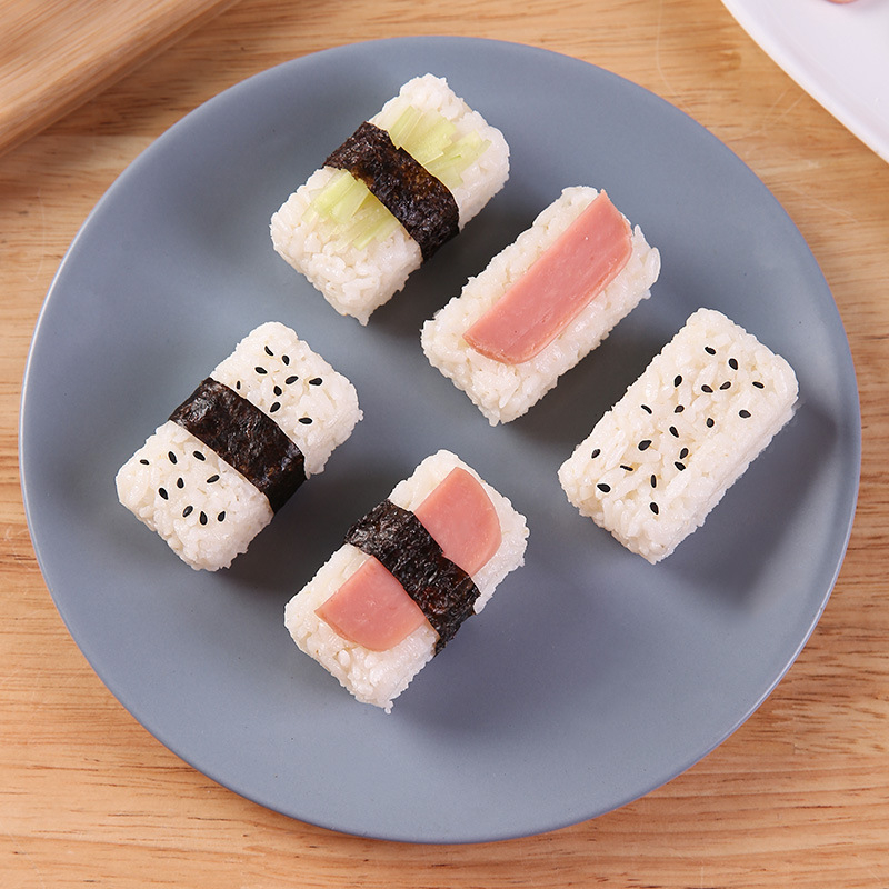 Formă pentru bile de orez în formă de navă de război, set DIY în cinci piese pentru sushi cu nori și bento (L434)