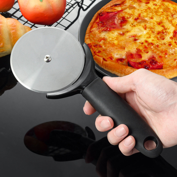 Tăietor de pizza din oțel inoxidabil cu capac, 9 cm – ustensilă de bucătărie pentru uz casnic