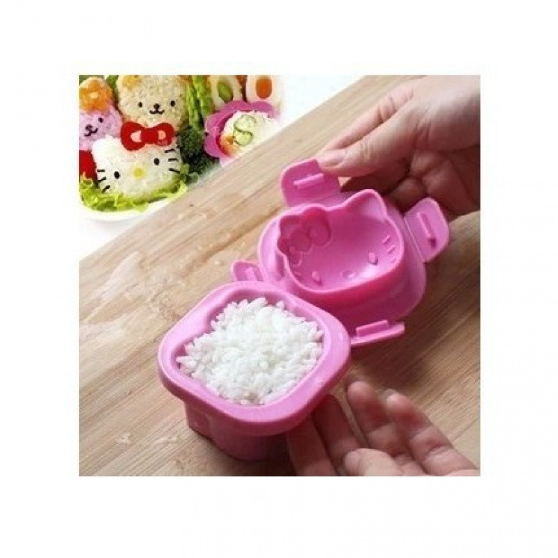 Set de forme în formă de pisică pentru bile de orez, ouă, Bento și mooncake — unealtă DIY pentru clips de zăpadă cu pisică