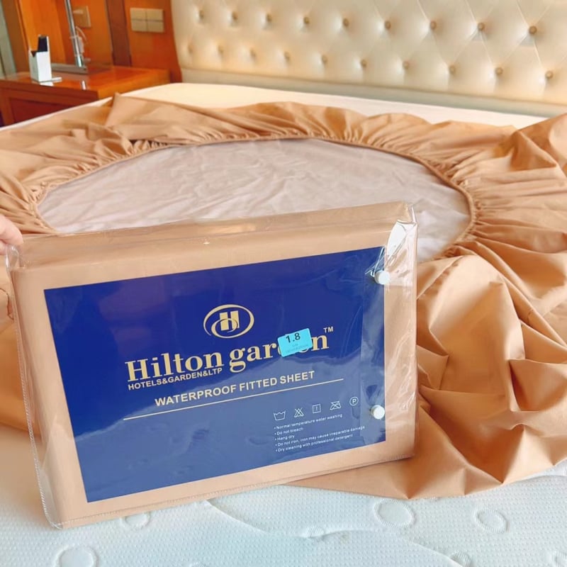 Hilton protecție impermeabilă pentru saltea, protecție împotriva prafului și urinei, cearșaf elastic pentru pat de 1,8 m
