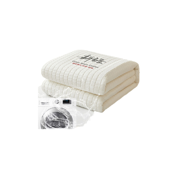 Față de pat din bumbac 100% cu quilt pentru pat single, protecție de saltea îngroșată, set de trei piese