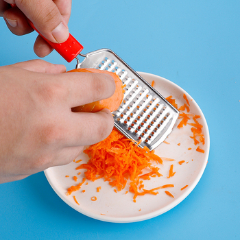 Răzuitor multi-funcțional din oțel inoxidabil, mâner din plastic, pentru ghimbir și cartofi