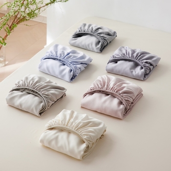 Cearșaf elastic din Lyocell Tencel, culoare solidă, finisaj satin, răcire de vară, antiderapant, protecție pentru saltea