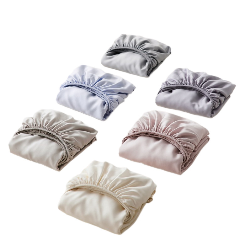 Cearșaf elastic din Lyocell Tencel, culoare solidă, finisaj satin, răcire de vară, antiderapant, protecție pentru saltea