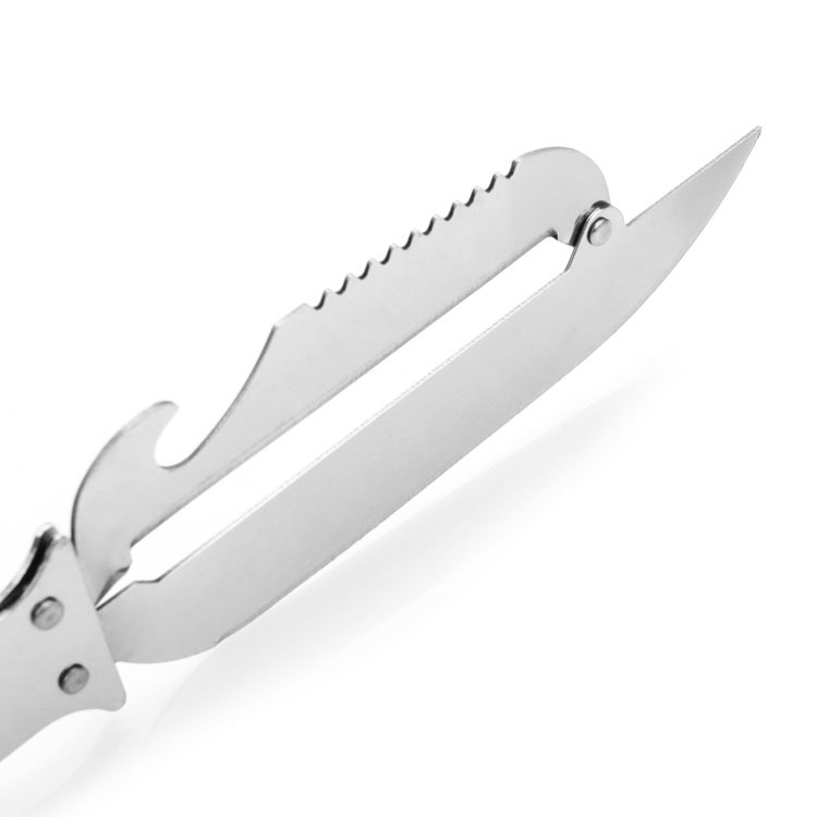 Unealtă de bucătărie din oțel inoxidabil, multifuncțională: curățător pentru legume, îndepărtător de păr, clips pentru păr de porc și tăietor de pepene