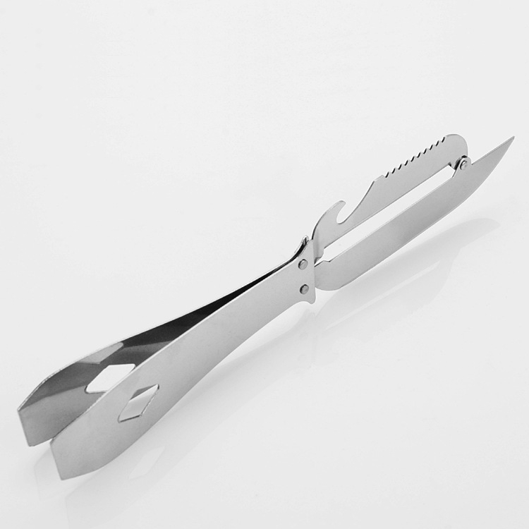 Unealtă de bucătărie din oțel inoxidabil, multifuncțională: curățător pentru legume, îndepărtător de păr, clips pentru păr de porc și tăietor de pepene