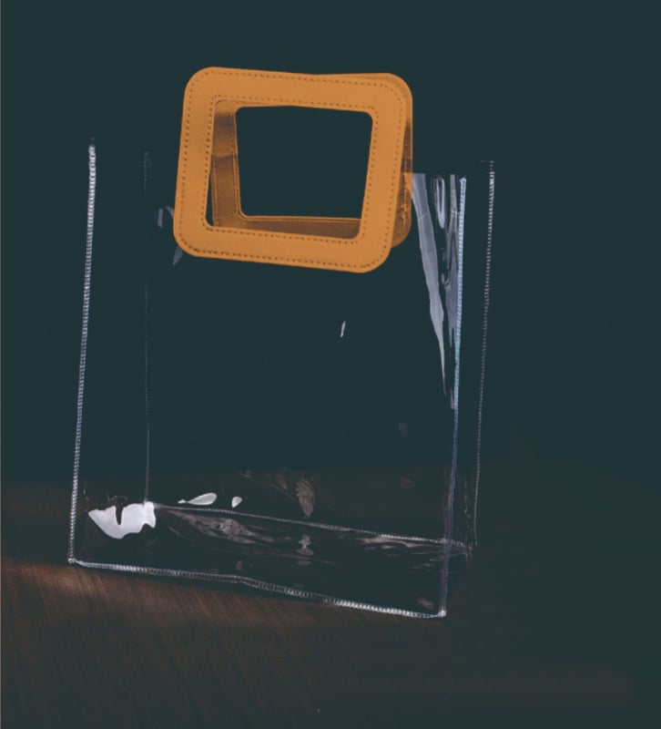 Geantă de cadouri din PVC transparent, geantă de mână pentru cadouri de ziua de naștere, ambalaj plastic cu logo personalizat, stil festiv