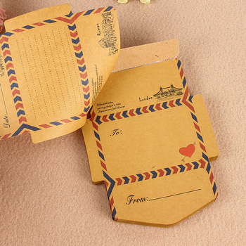 Carnet creativ în stil coreean, cu design retro de plic, foi de notițe detașabile, note desenate în stil caricatură
