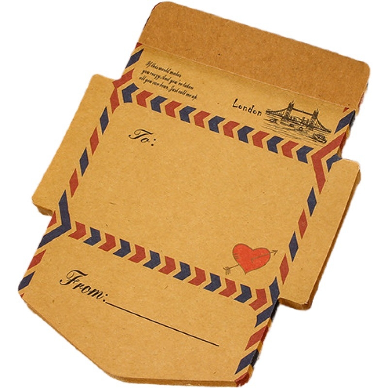Carnet creativ în stil coreean, cu design retro de plic, foi de notițe detașabile, note desenate în stil caricatură