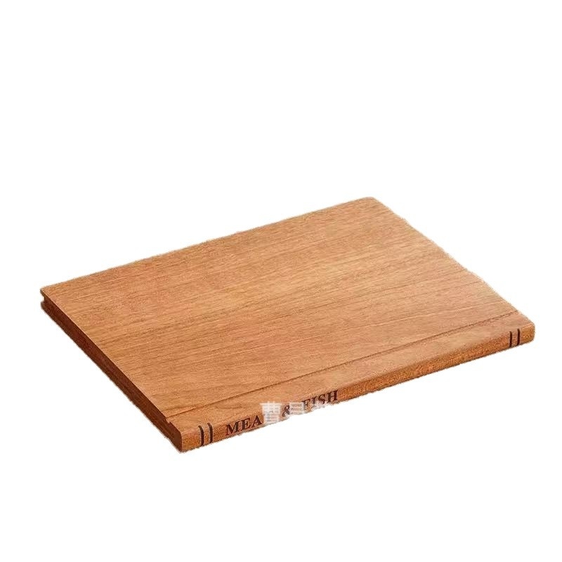 Set de 3 plăci de tăiat din lemn de acacia, cu bază, cu două fețe, îngroșate