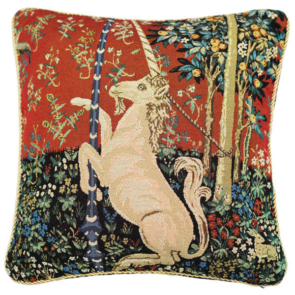 Husă de pernă jacquard cu model floral Gobelin, din bumbac