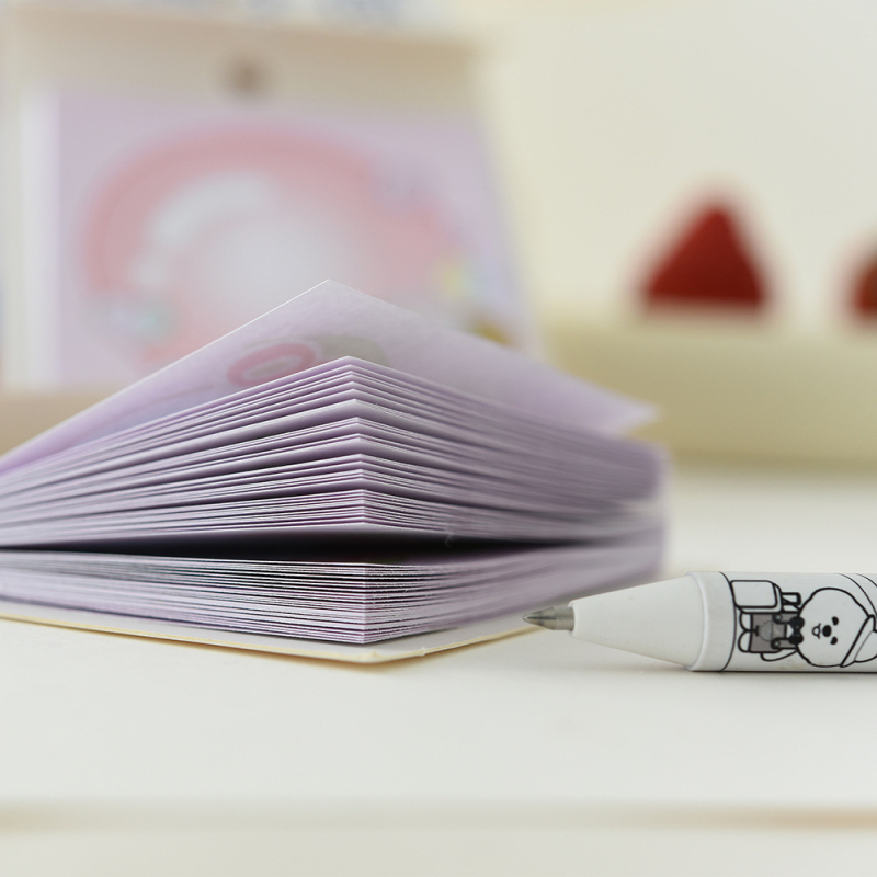 Chenxi Post-it-uri drăguțe cu personaje de desene animate — bloc memo pentru birou, 60 de pagini, pentru elevi