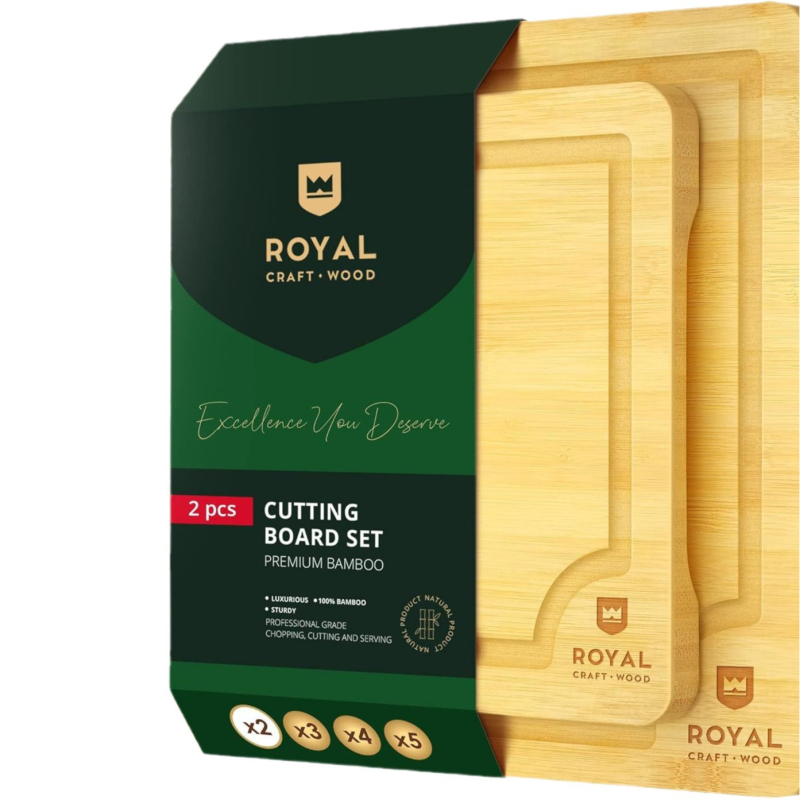 tocător din lemn pentru bucătărie, cu canal pentru sucuri, design minimalist, potrivit pentru carne, legume și fructe, gros și durabil