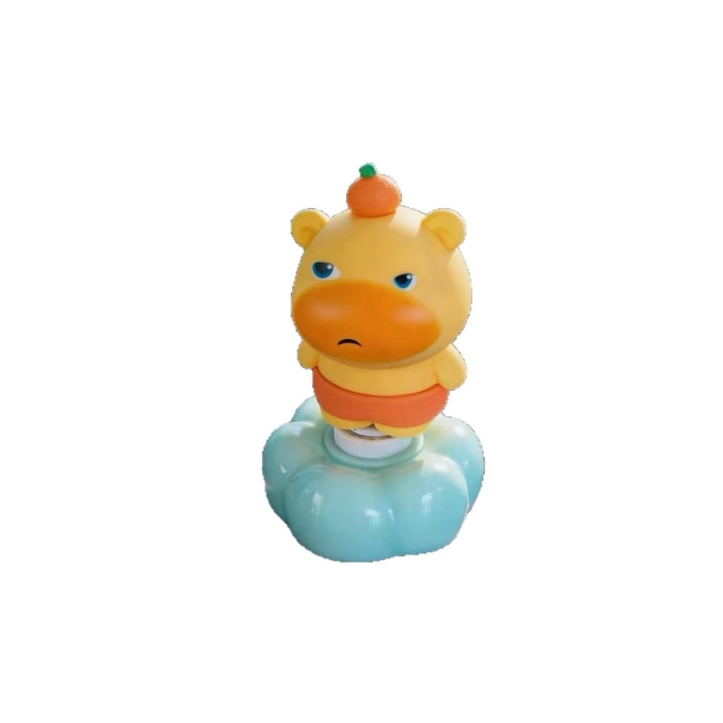 Capybara Lulu plišana igračka, okretni ukras za auto i uredski stol, slatka figurica koja se drži u ruci, neobičan desktop dekor