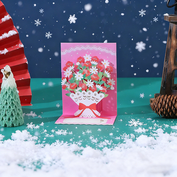 Card de felicitare tridimensional cu design personalizabil – pentru Ziua Profesorului, Ziua Recunoștinței și Ziua Îndrăgostiților, cu un mic cadou