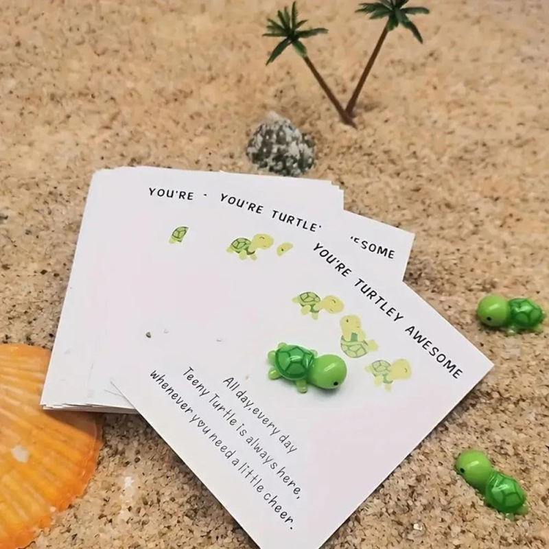 Carte de felicitare cu țestoasă Pocket Hug — Ești o țestoasă minunată