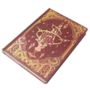 Jurnal Magic Crystal, în culori, cu ilustrații delicate, copertă cu folie de aur, format gros, ediție coreeană cadou