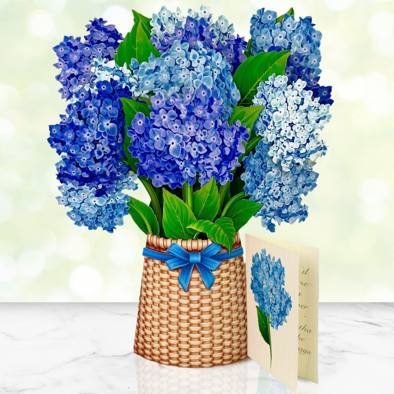 Carte de felicitare 3D cu buchet pop-up pentru Ziua Mamei, Ziua Profesorului și Ziua de naștere