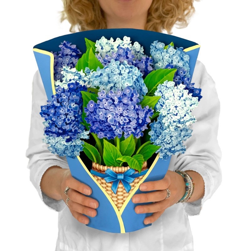 Carte de felicitare 3D cu buchet pop-up pentru Ziua Mamei, Ziua Profesorului și Ziua de naștere