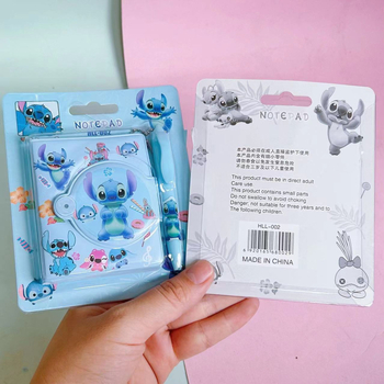Jurnal de mână cu capibara și Pikachu desenat, caiet portabil cu pix cu bilă