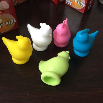 Separator din silicon pentru ouă, în formă de cocoș și găină, separator de gălbenușuri, multicolor