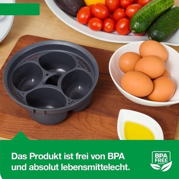 Accesorii Thermomix: aparat de abur pentru ouă 4 în 1 pentru TM5 TM6