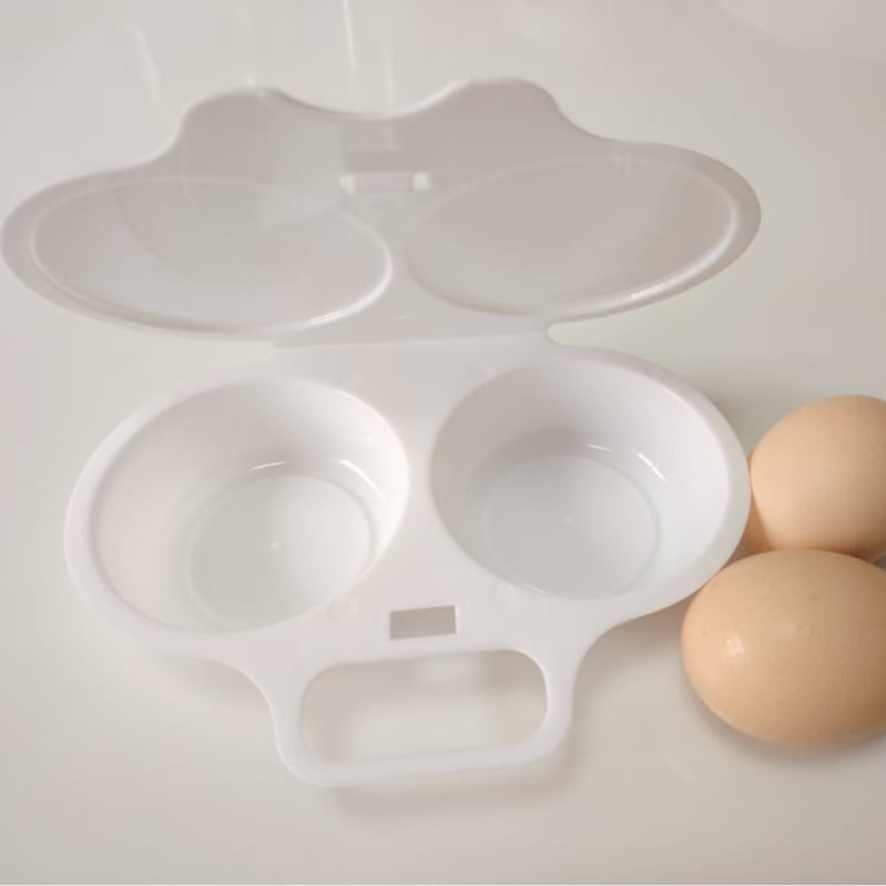 Aburitor pentru ouă la microunde, vas din plastic pentru gătit rapid la abur, gadget de bucătărie