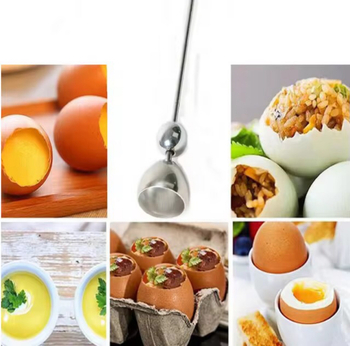 Deschizător de ouă din oțel inoxidabil 304 și separator de coajă, ustensilă de bucătărie creativă, capete simple și duble