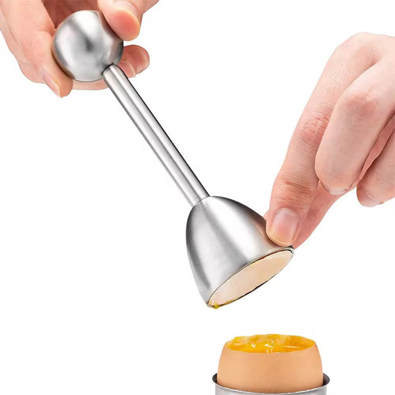 Deschizător de ouă din oțel inoxidabil 304 și separator de coajă, ustensilă de bucătărie creativă, capete simple și duble