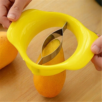 Divizor pentru mango din oțel inoxidabil, eliminator de sâmburi, tăietor de fructe, gadget de bucătărie