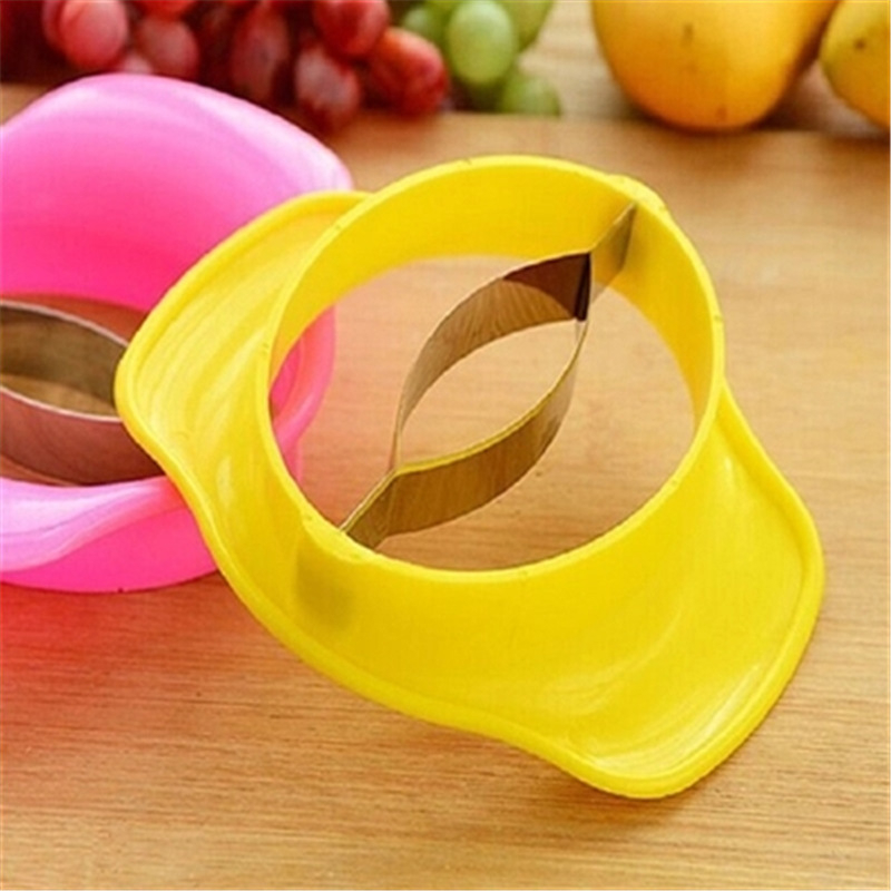 Divizor pentru mango din oțel inoxidabil, eliminator de sâmburi, tăietor de fructe, gadget de bucătărie