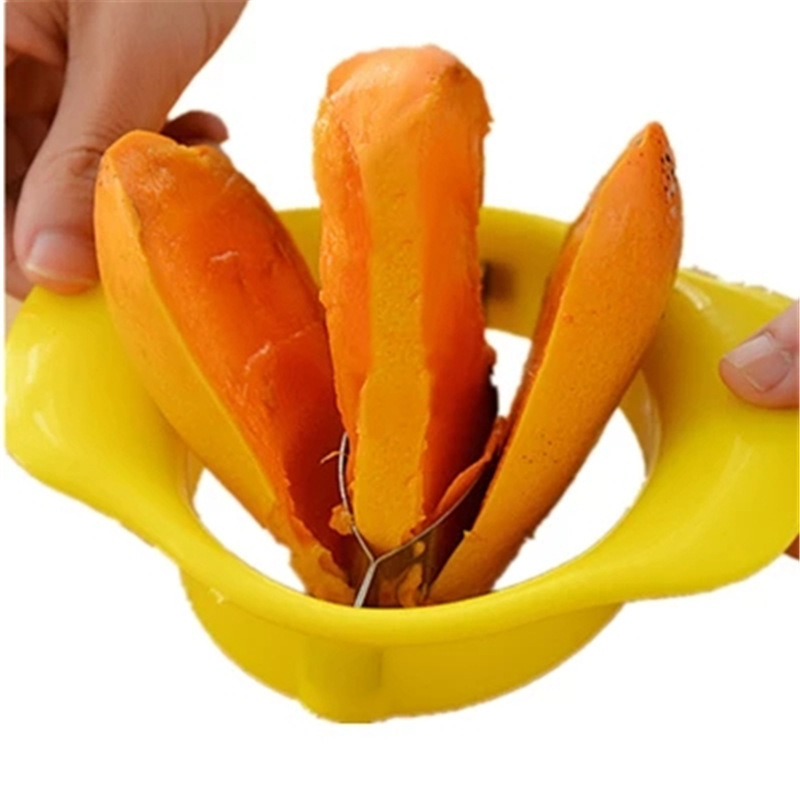 Divizor pentru mango din oțel inoxidabil, eliminator de sâmburi, tăietor de fructe, gadget de bucătărie
