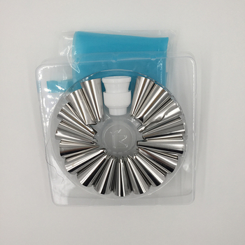 Set decorare cofetărie cu converter mic pentru duițe, pungă de decor din oțel inoxidabil 304, vârfuri pentru torturi și fursecuri