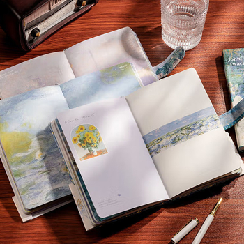 Jurnal din piele de miel pentru pictură în ulei, copertă tare, planner studențesc minimalist, personalizabil pentru birou