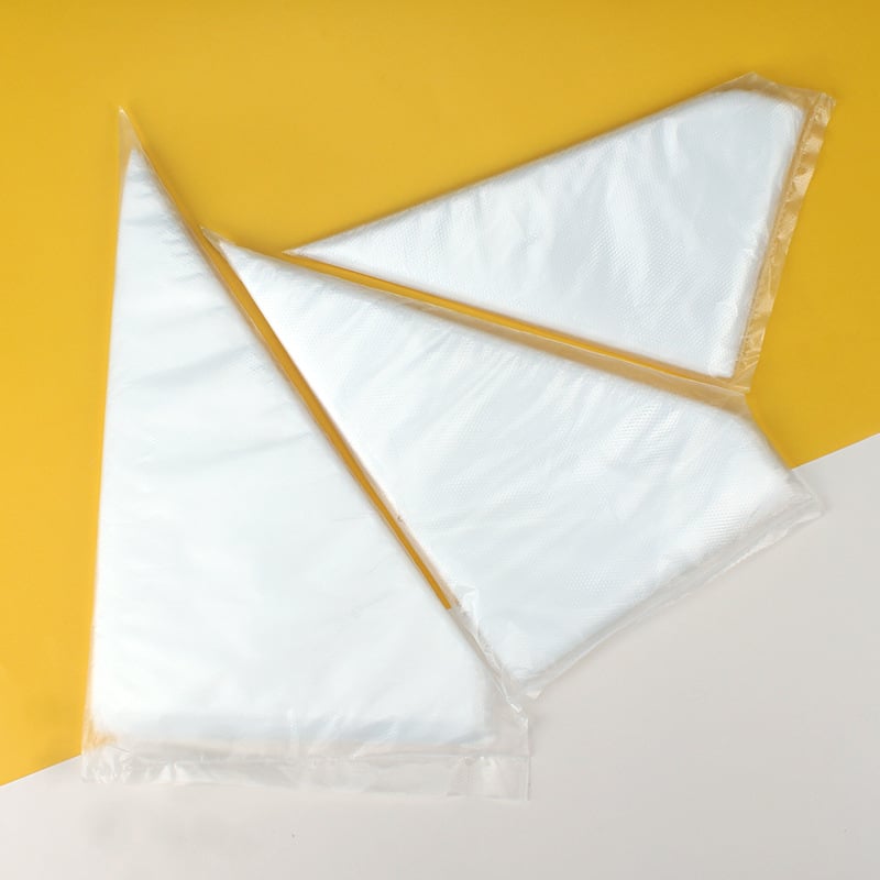 Pungi de decorare torturi, de unică folosință, set 100 buc., fără text, material PP, dimensiuni mici, medii și mari, unelte de cofetărie