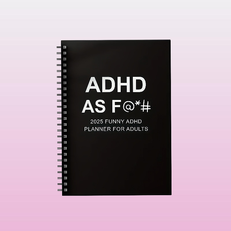 Planificator zilnic ADHD pentru adulți 2025 — Creierul meu activează prea multe etichete — Legare în spirală