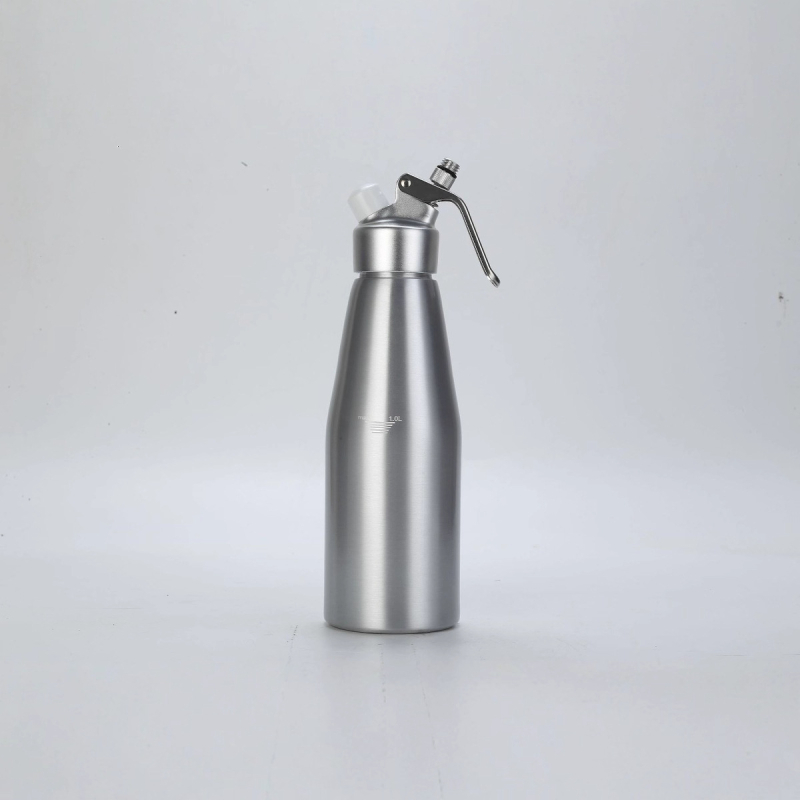 Sifon pentru cremă din aliaj de aluminiu, recipient de decorare, 1 L