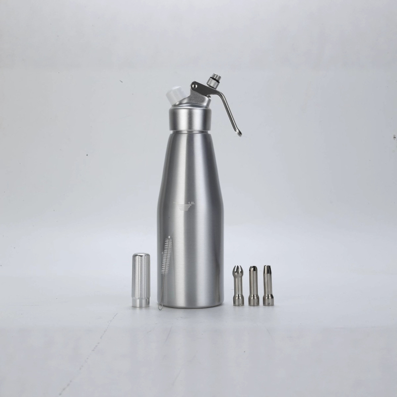 Sifon pentru cremă din aliaj de aluminiu, recipient de decorare, 1 L
