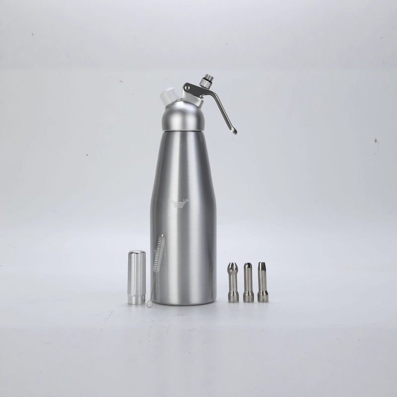 Sifon pentru cremă din aliaj de aluminiu, recipient de decorare, 1 L
