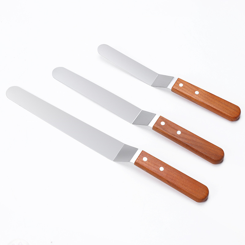 Set de spatule cu vârf curbat pentru decorarea torturilor (6/8/10 inci)
