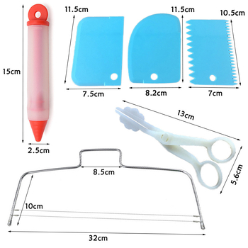 Set decorare tort 40 piese: suport rotativ pentru decorare, spatule, duze pentru ornare, sacoșe pentru cremă, unelte de patiserie