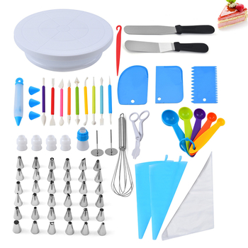 Set de duze din oțel inoxidabil pentru decorarea torturilor, 66 de piese