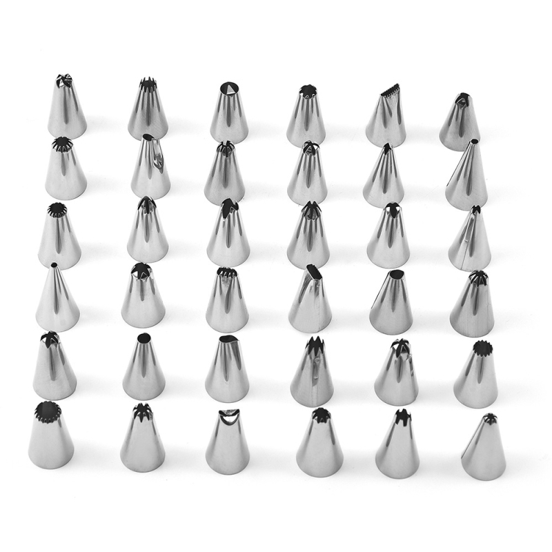 Set de duze din oțel inoxidabil pentru decorarea torturilor, 66 de piese