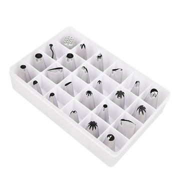 Set de 24 duze din oțel inoxidabil pentru decorarea prăjiturilor și biscuiților