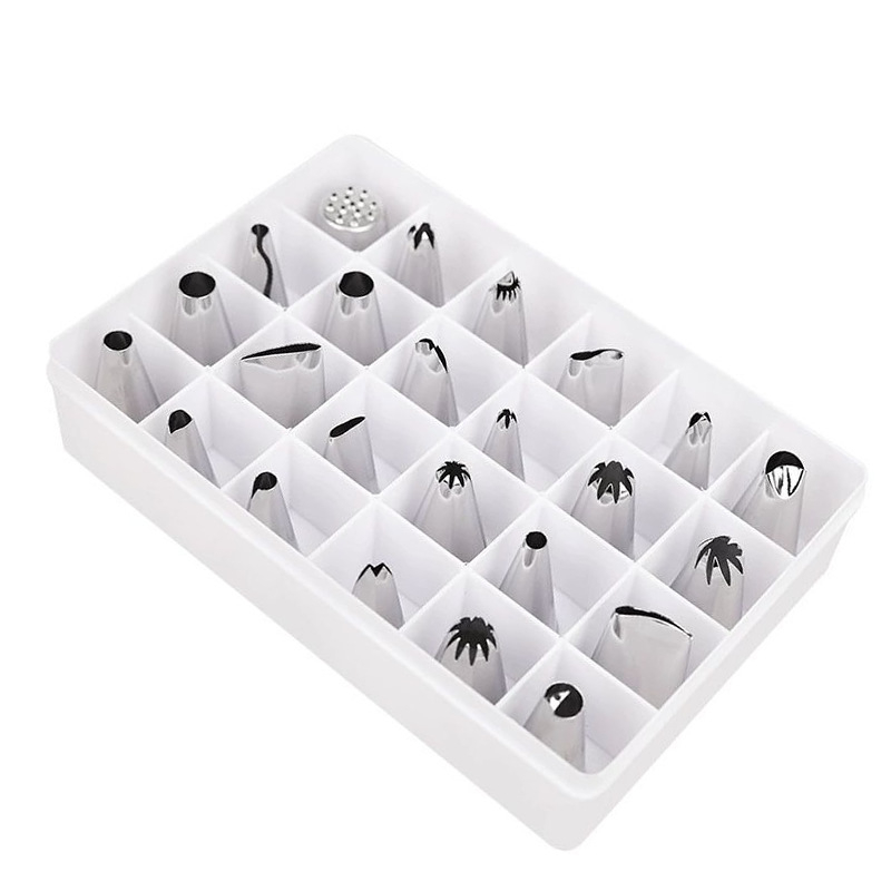Set de 24 duze din oțel inoxidabil pentru decorarea prăjiturilor și biscuiților