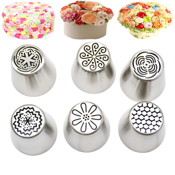Set de 6 duze din oțel inoxidabil pentru decorarea prăjiturilor