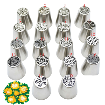 Set de 6 duze din oțel inoxidabil pentru decorarea prăjiturilor