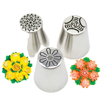Set de 6 duze din oțel inoxidabil pentru decorarea prăjiturilor